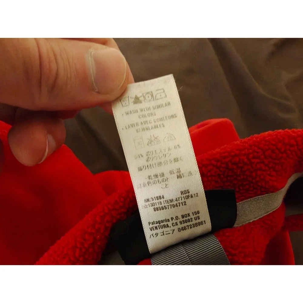 Patagonia Mens R1 Daily Quarter-Zip Fleece Pullover Red 47710FA12 Large